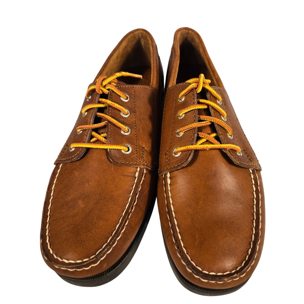 Eastland Falmouth Women 11M Brown‎ Leather Camp Moc Boat Shoes Loafers 3365-04